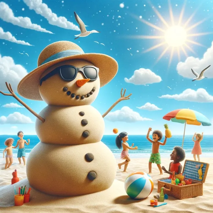 A Summer Snowman