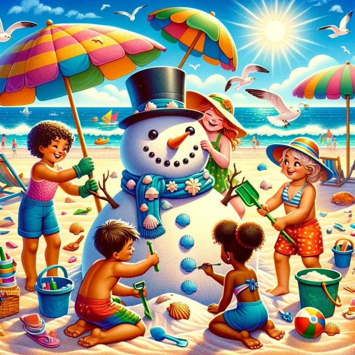 A Summer Snowman