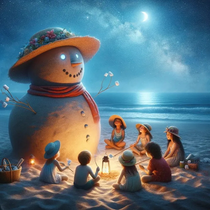 A Summer Snowman