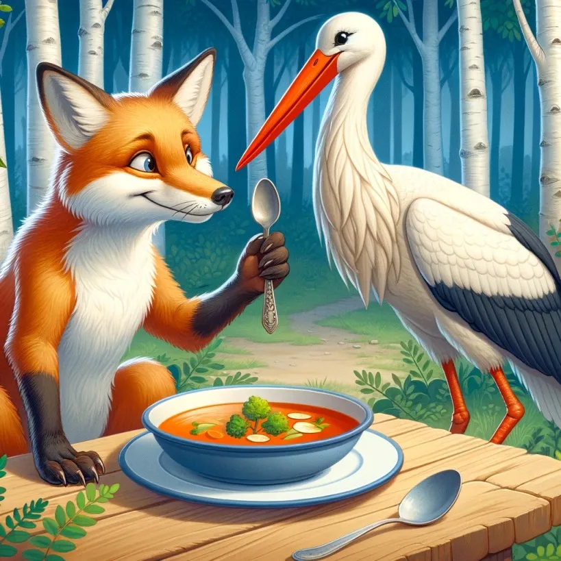 The Fox and the Stork