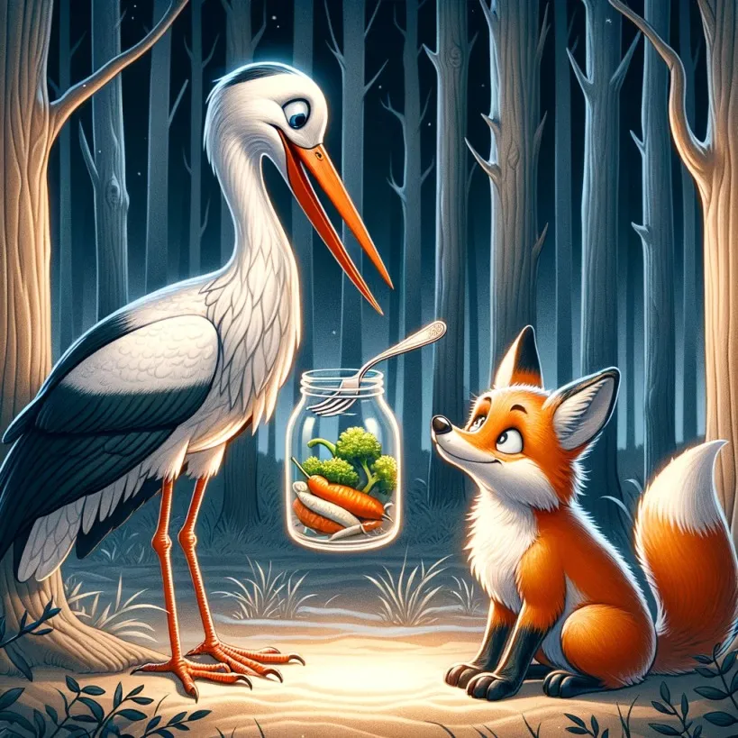 The Fox and the Stork